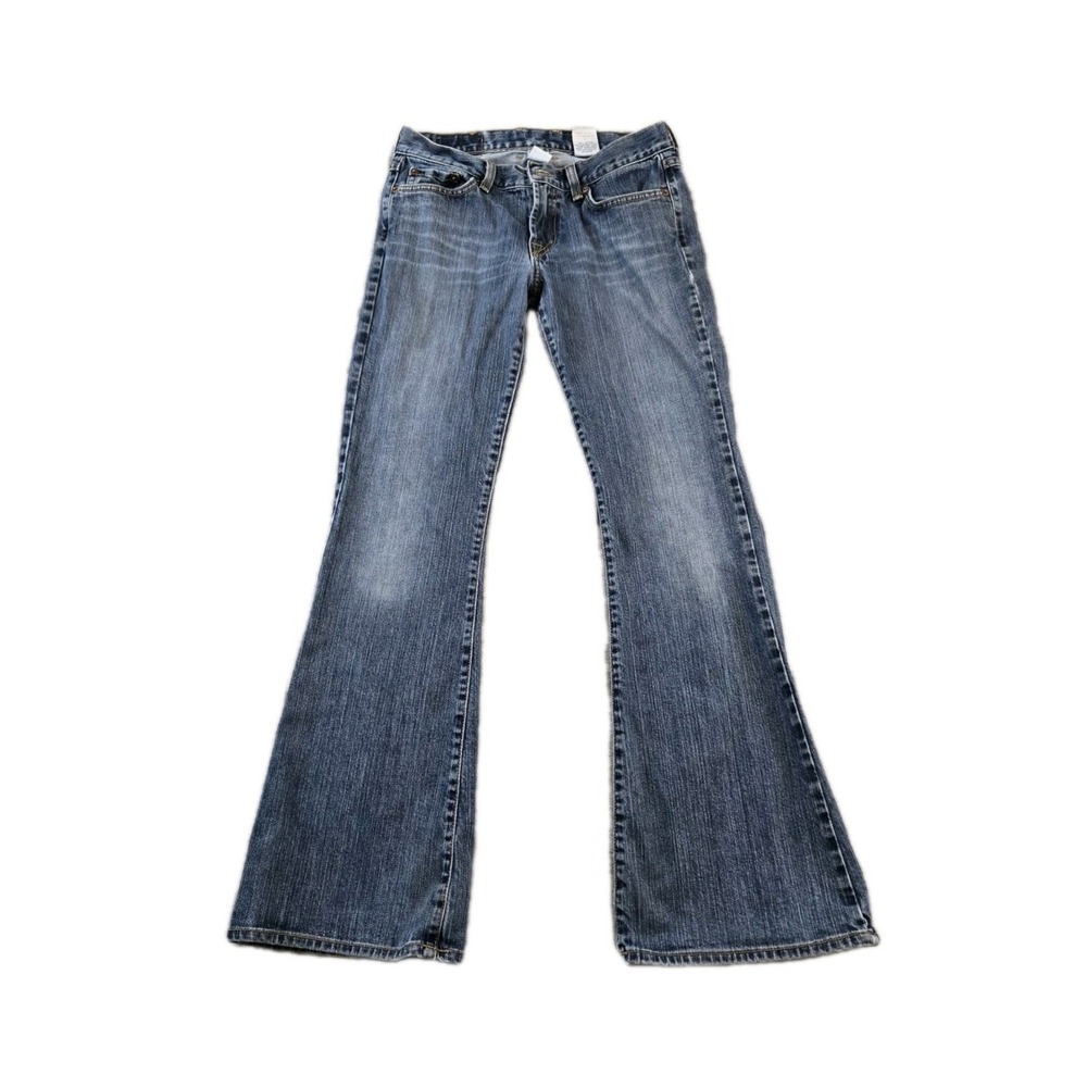 VTG Lucky Brand  Dungarees Women's Denim Jeans Low Rise Flare USA  Size 4/27 **